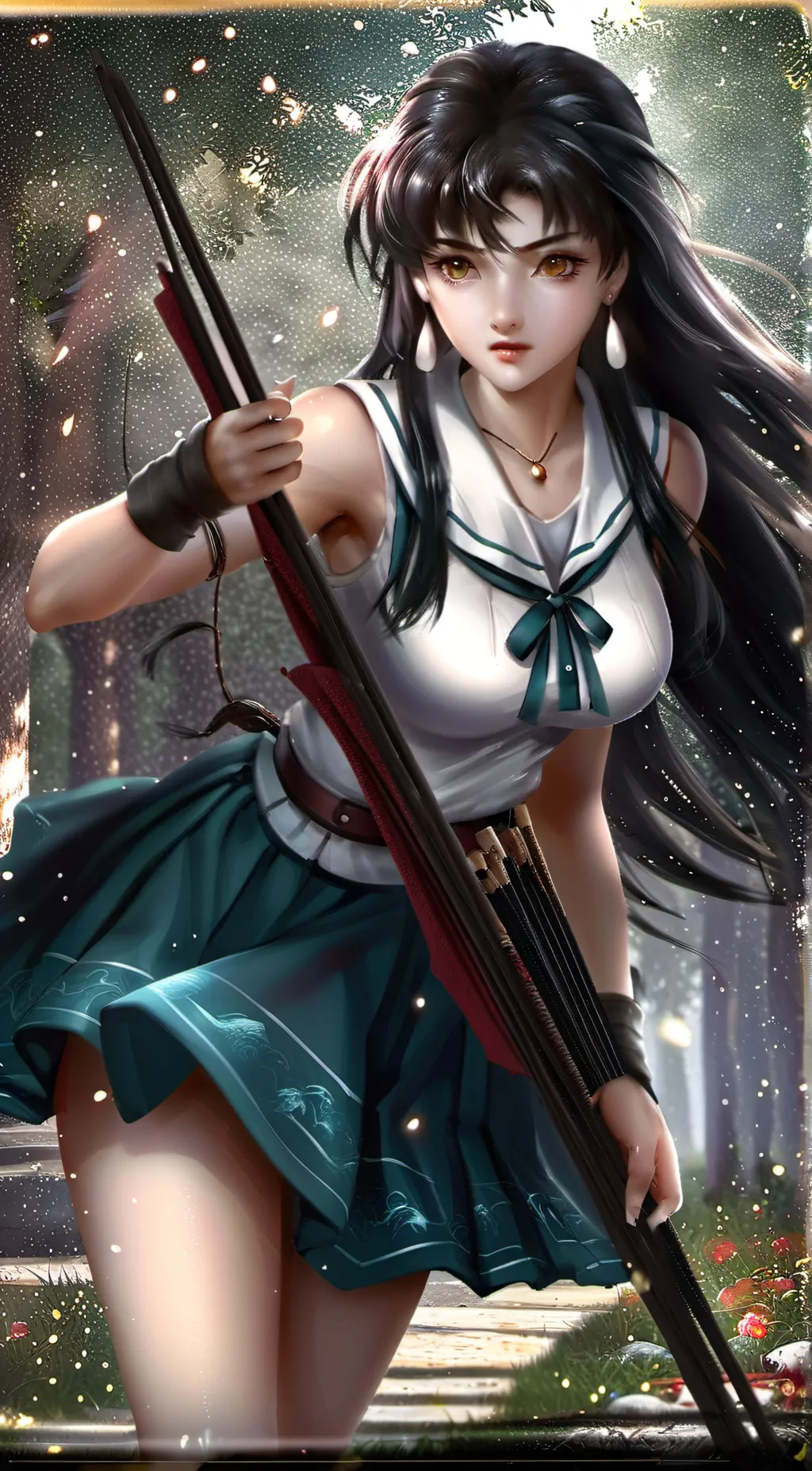 ai character: Kagome Higurashi  background