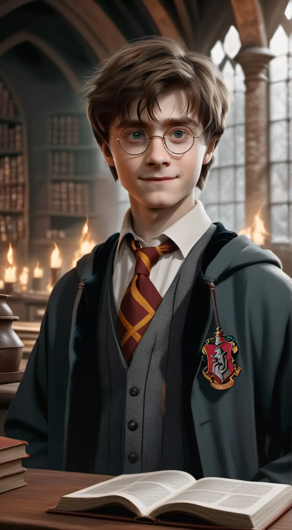 ai character: Harry Potter background