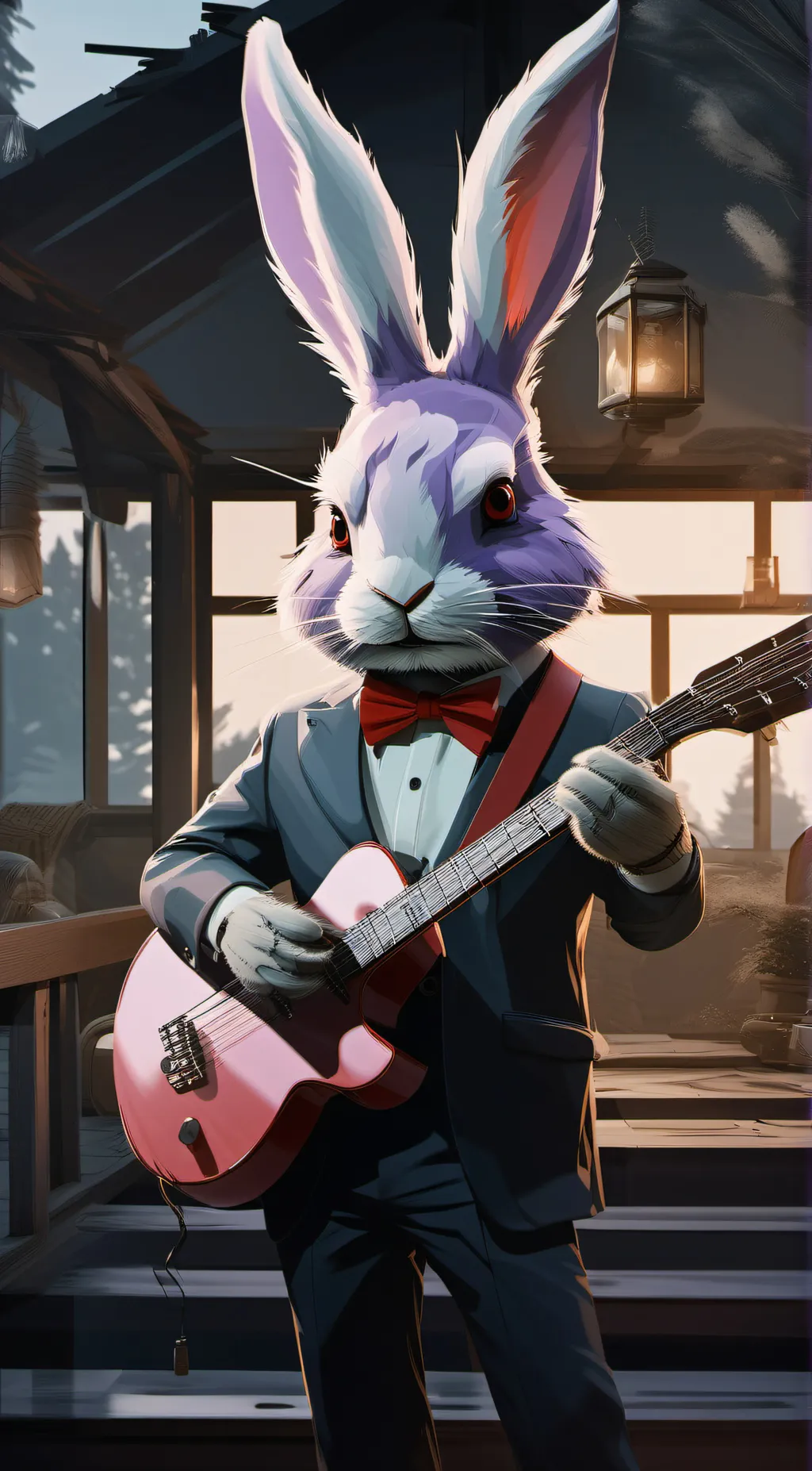 ai character: bonnie the bunny background