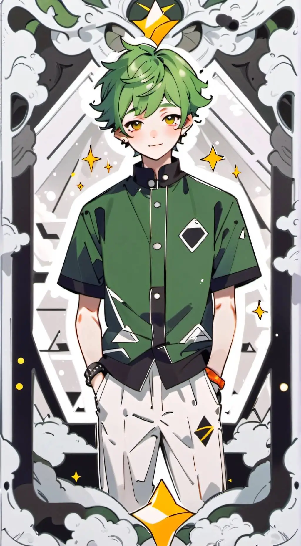 ai character: GLITCH background