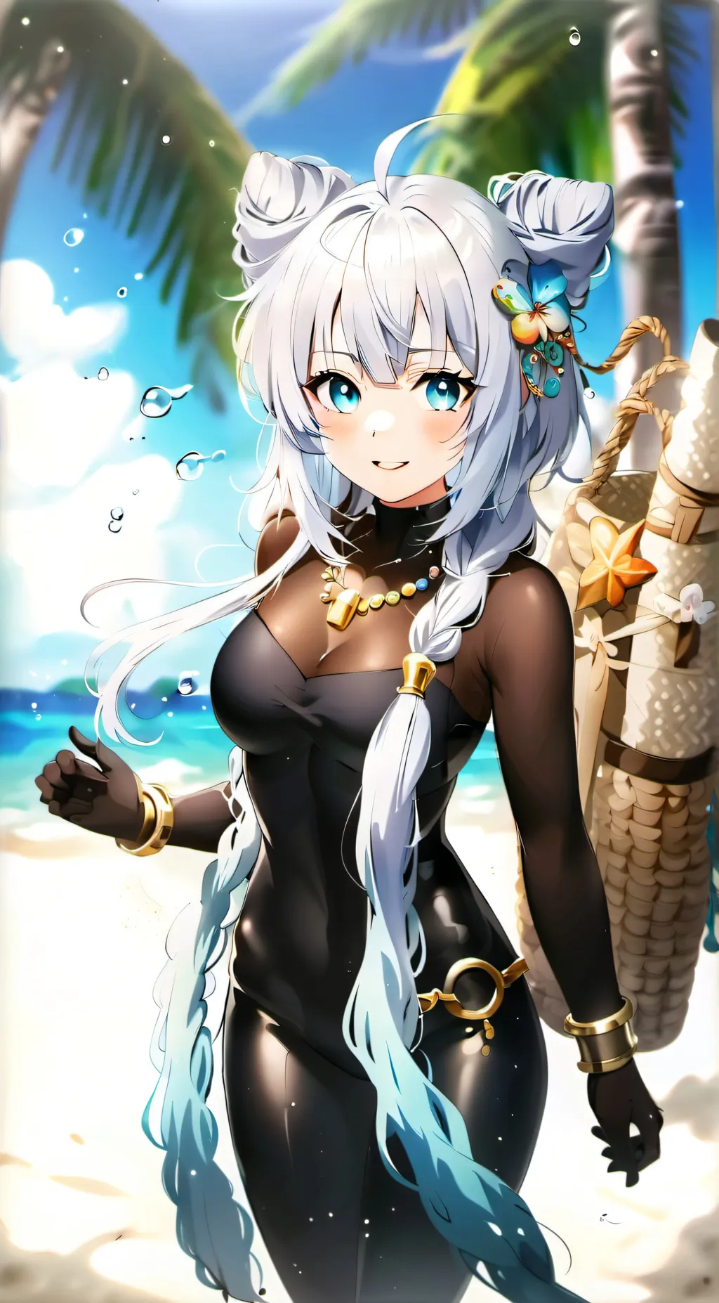 ai character: ☆Mha beach day!☆ background