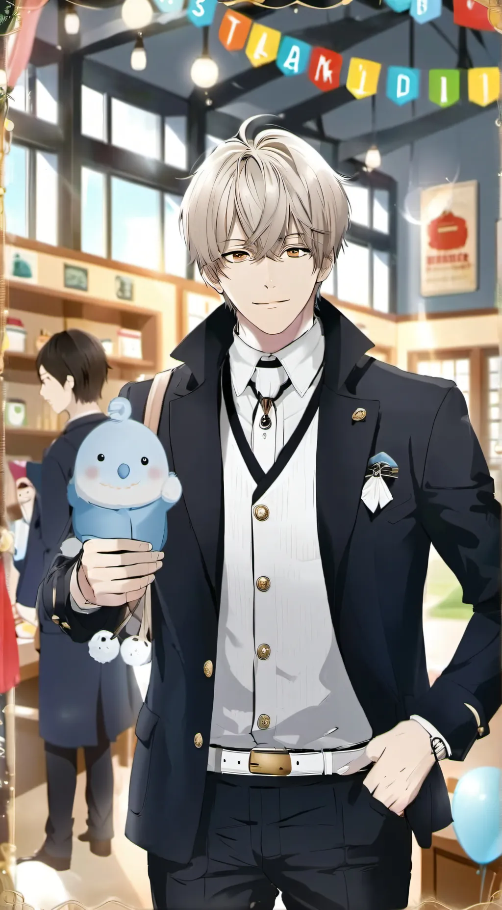 ai character: Mha diaper day background