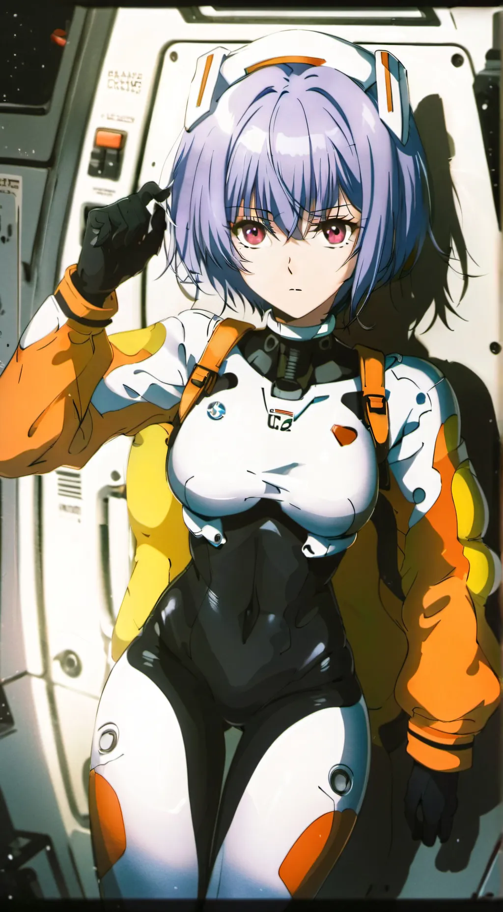 ai character: Rei Ayanami background