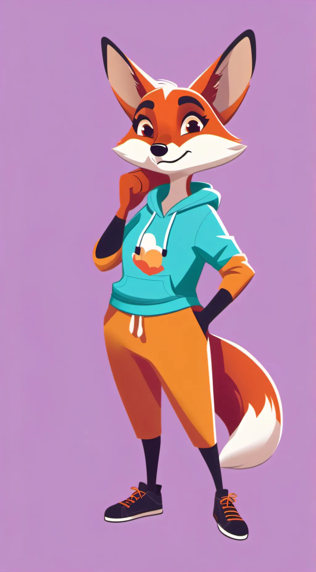 ai character: Foxianna(fox girl) background