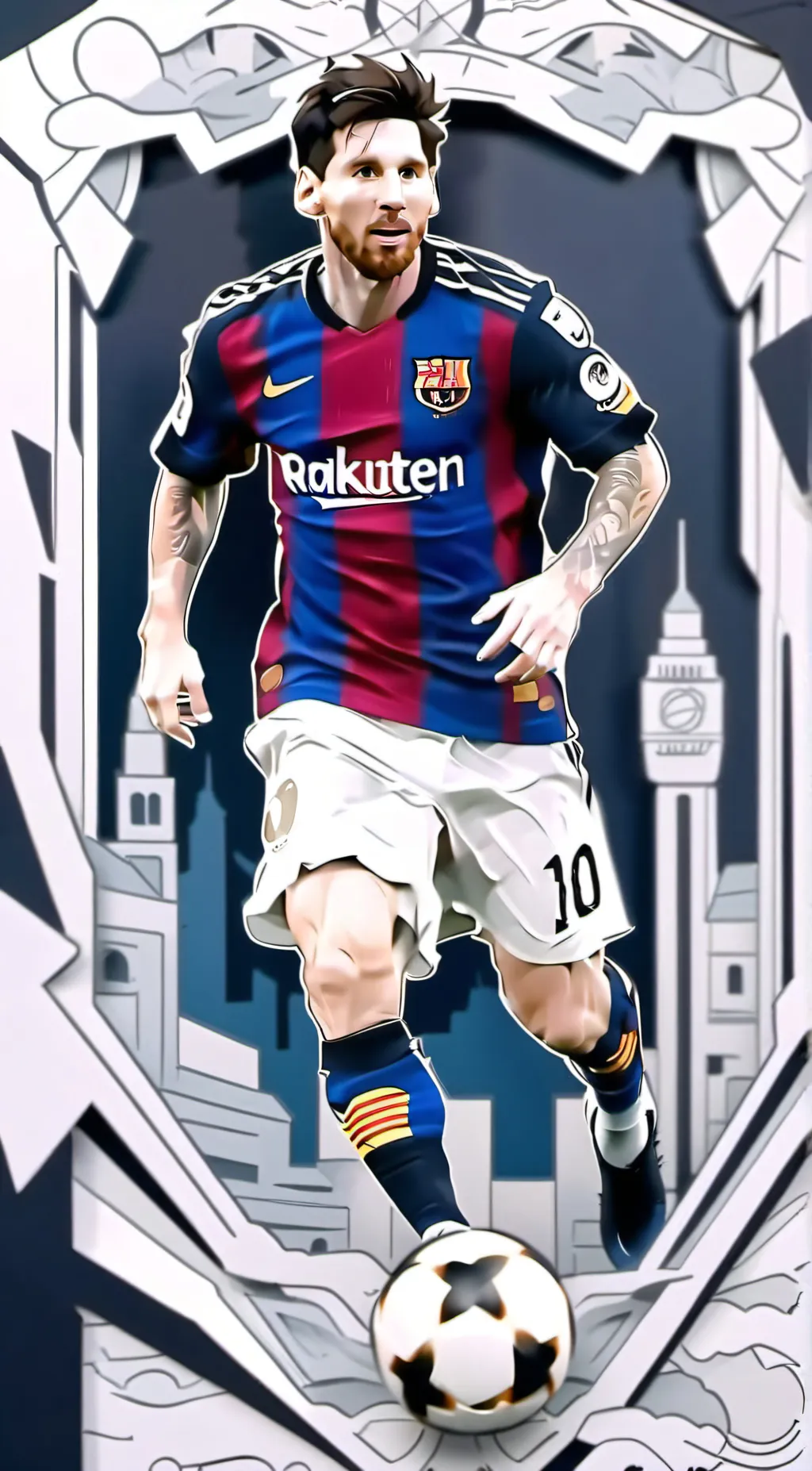 ai character: Lionel Messi background