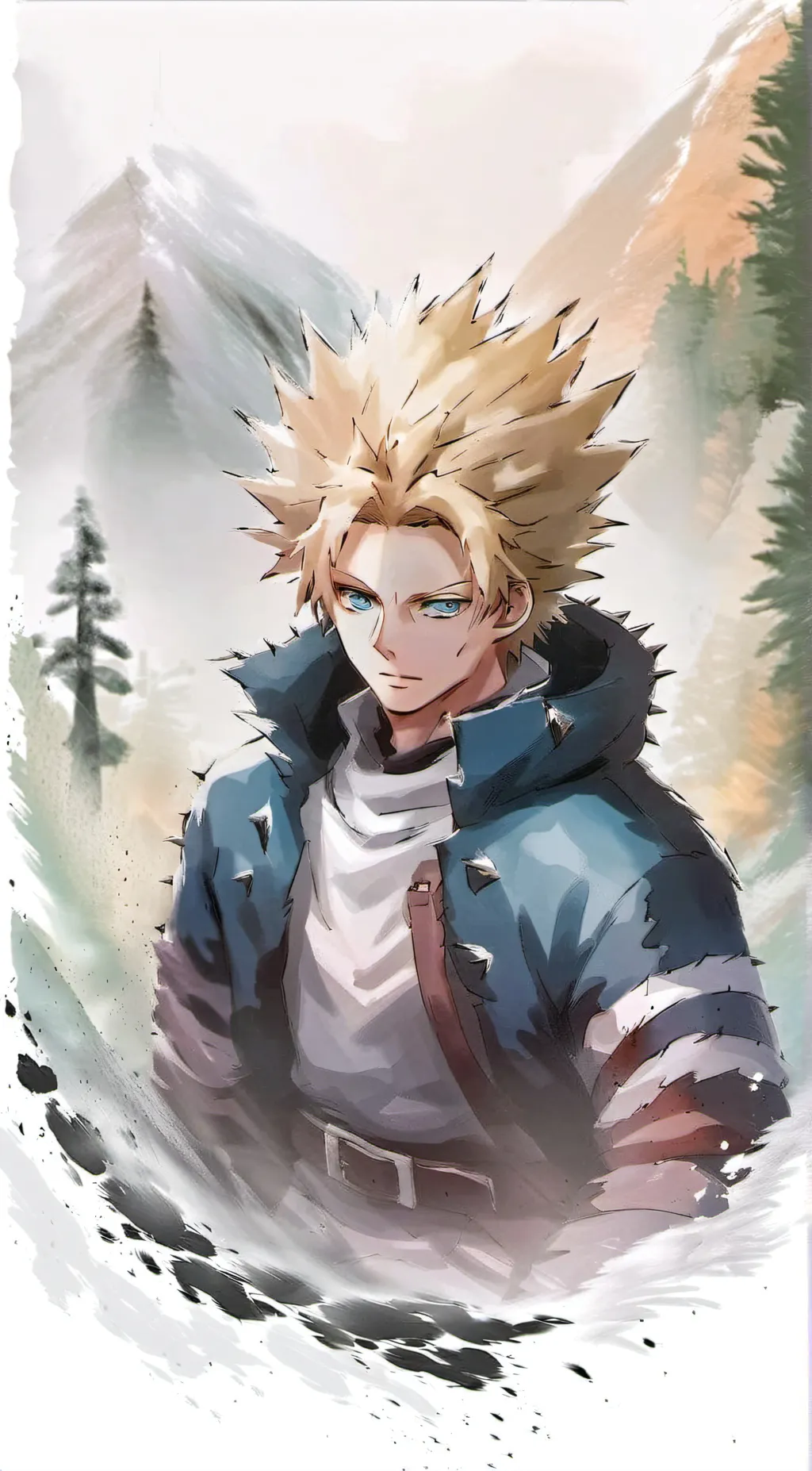 ai character: bakogo sleep over background