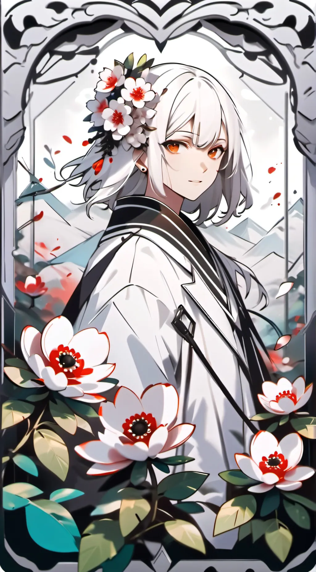 ai character: Sakura background