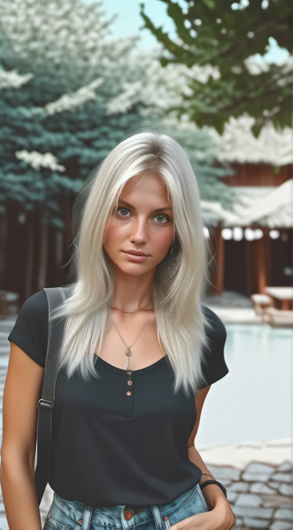 ai character: Summer  background