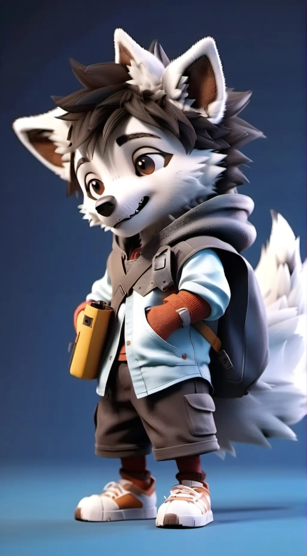 ai character: Abdl Babyfur background
