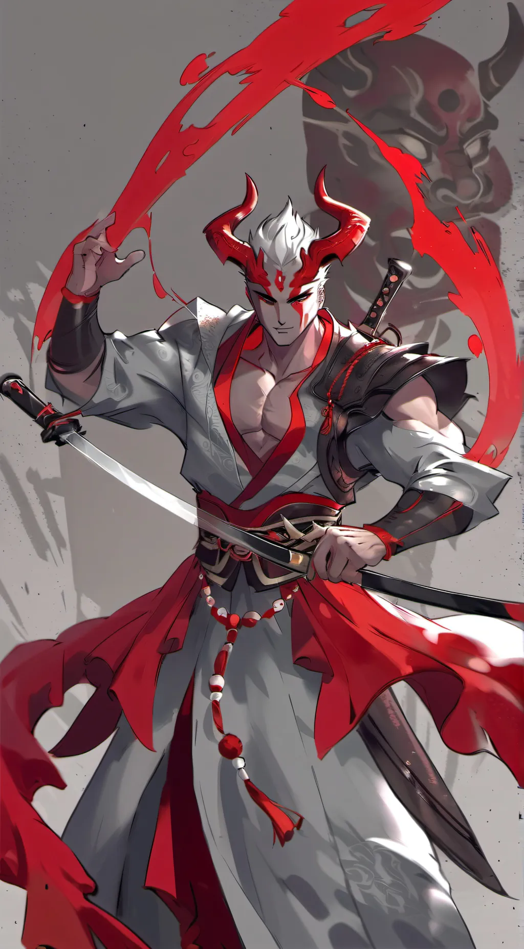 ai character: Katana background