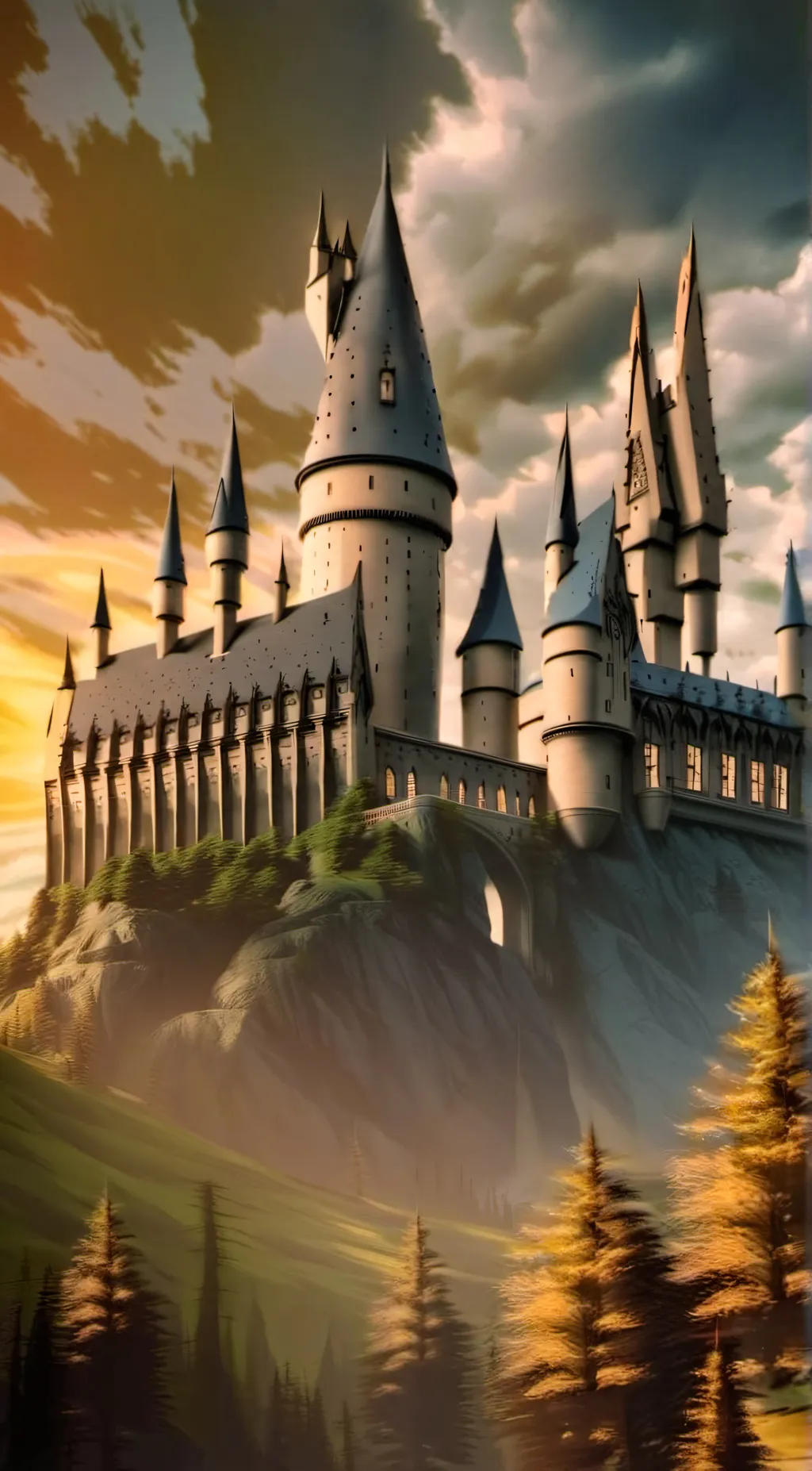 ai character: hogwarts  background