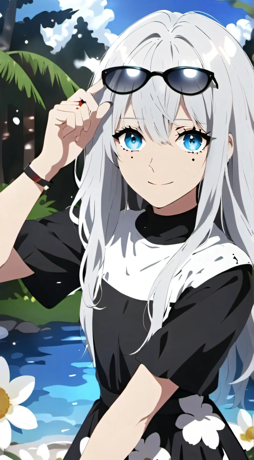 ai character: female gojo background
