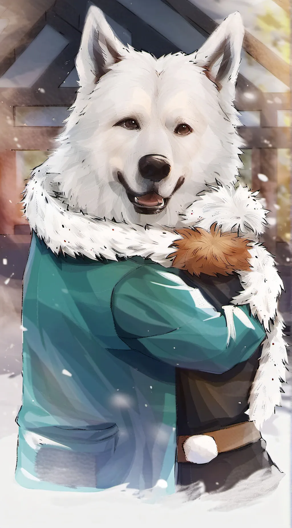 ai character: furry infection  background