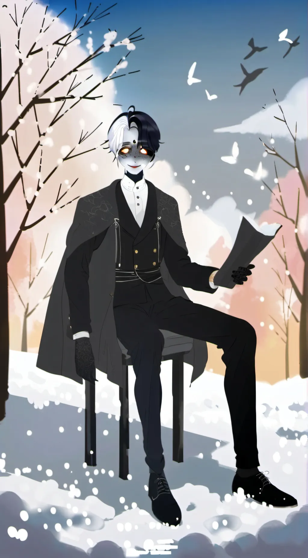 ai character: void / blank background