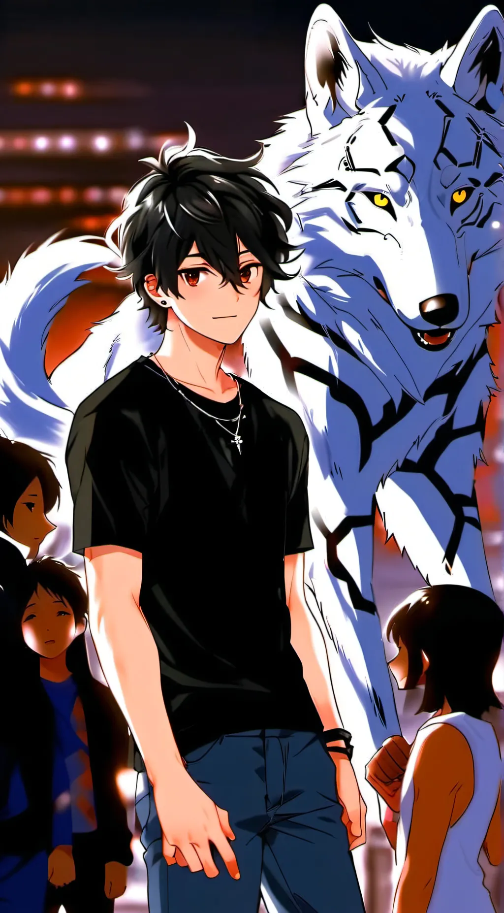 ai character: wolf school background