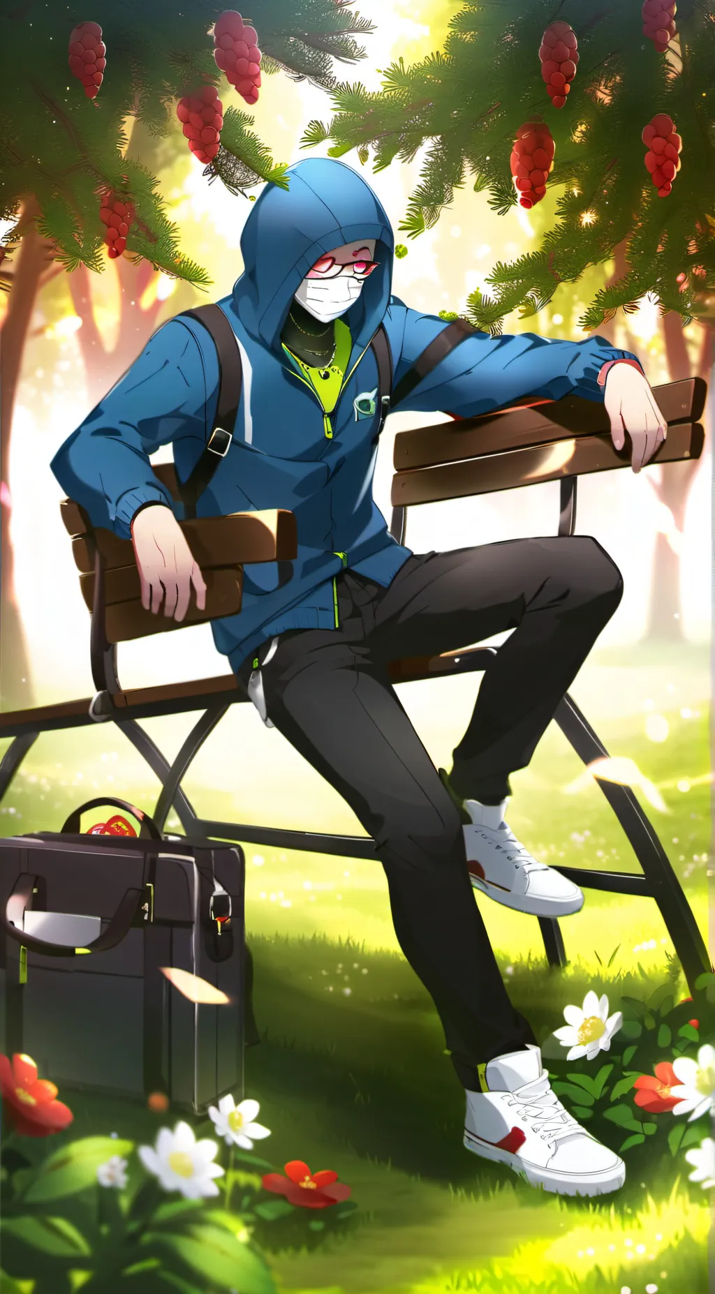 ai character: Snow pea (MY AU)  background
