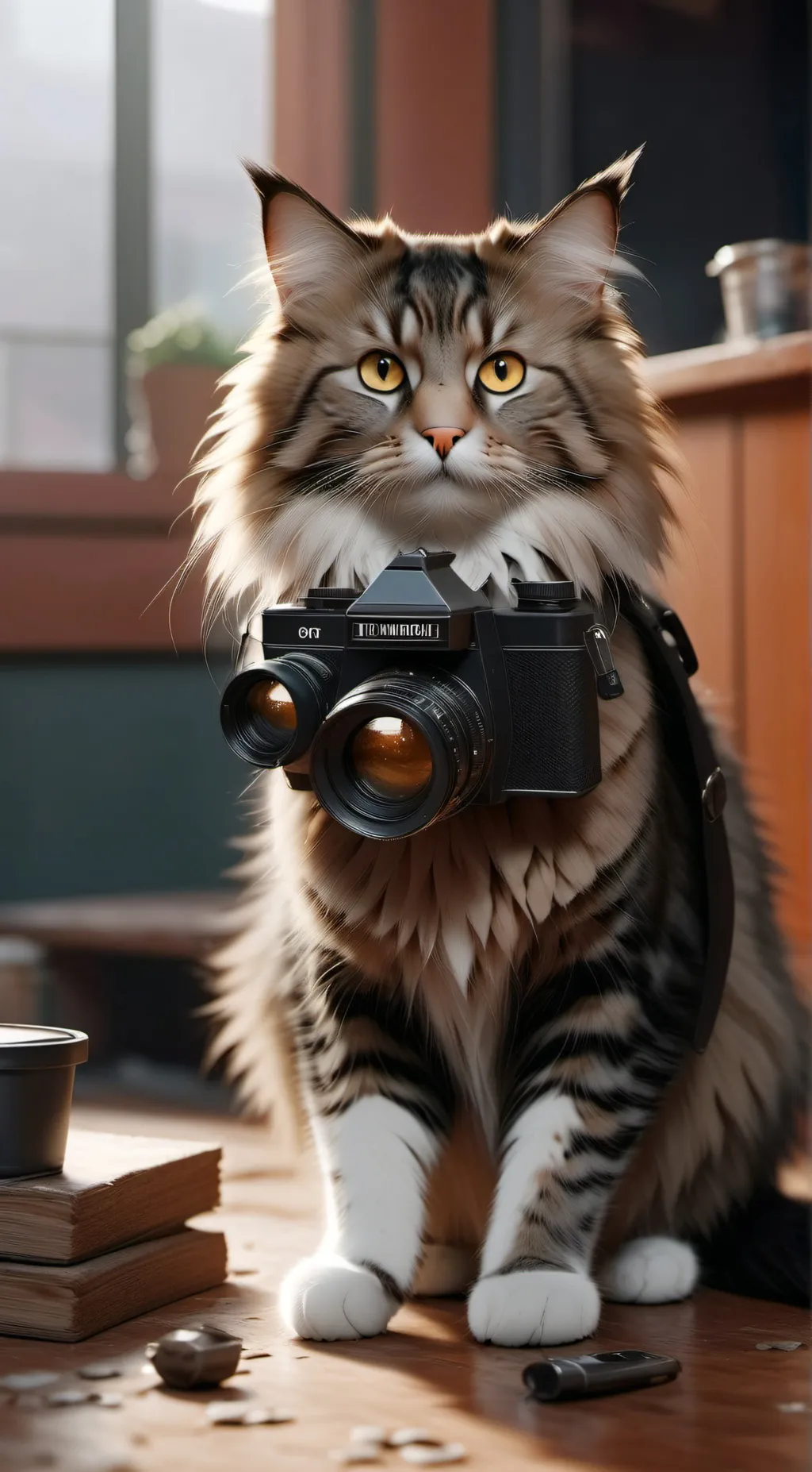 ai character: ★cat★ background