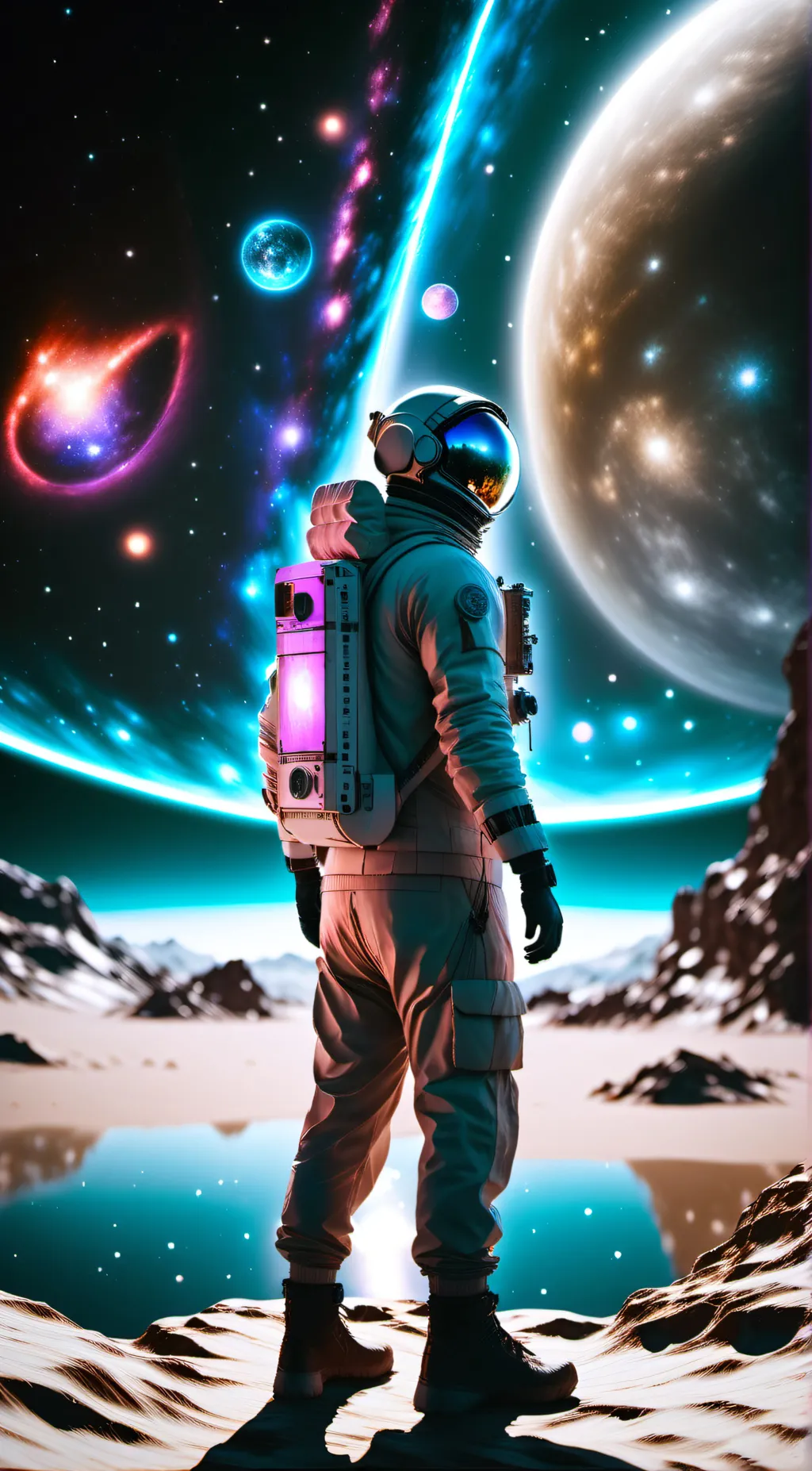 ai character: Amongus "POV" background