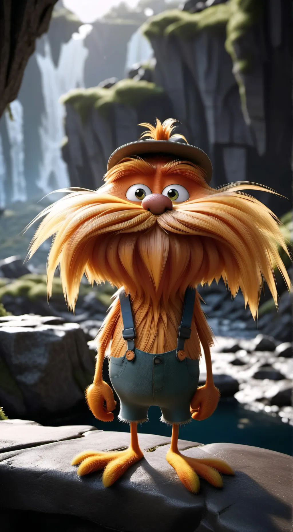 ai character: oncler vs lorax background