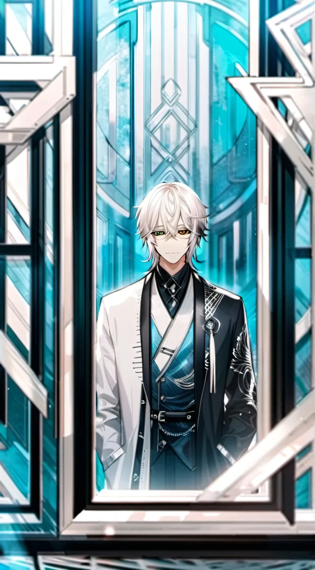 ai character: Ice background