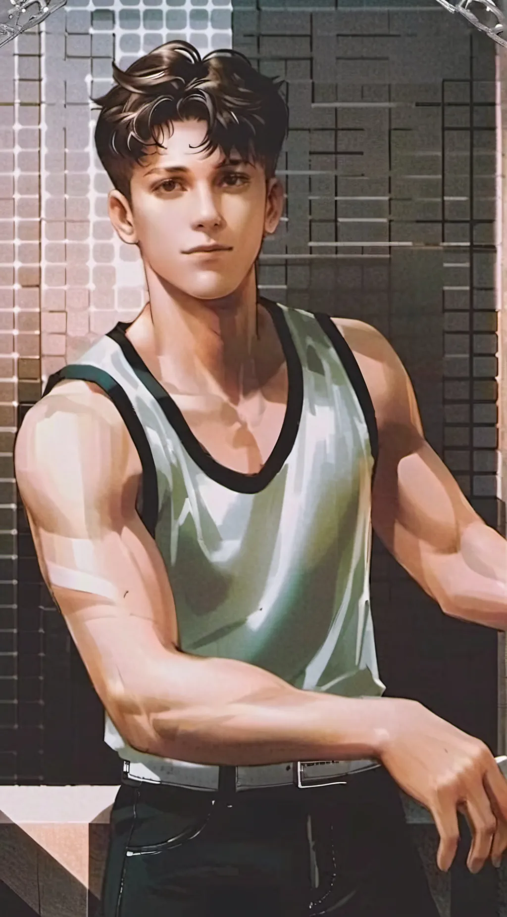 ai character: Tom Holland background