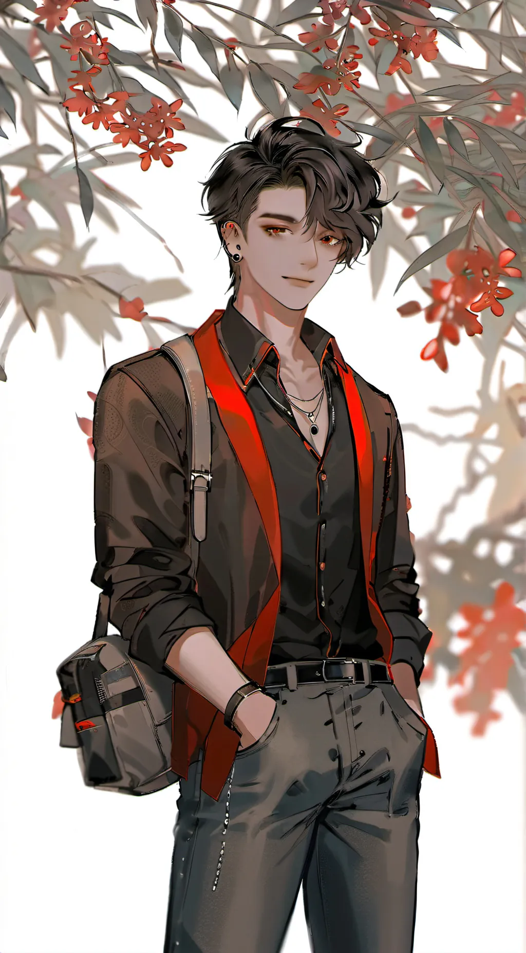 ai character: Aaron from aphmau  background