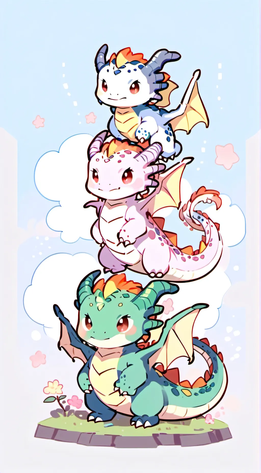 ai character: Dragon family  background
