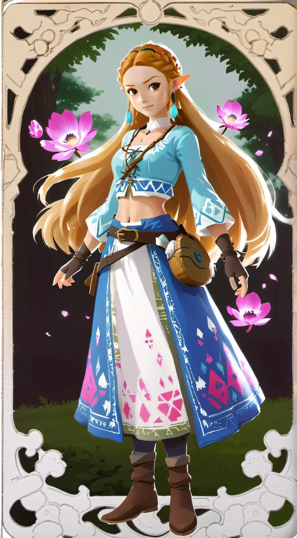 ai character: Princess Zelda (2) background