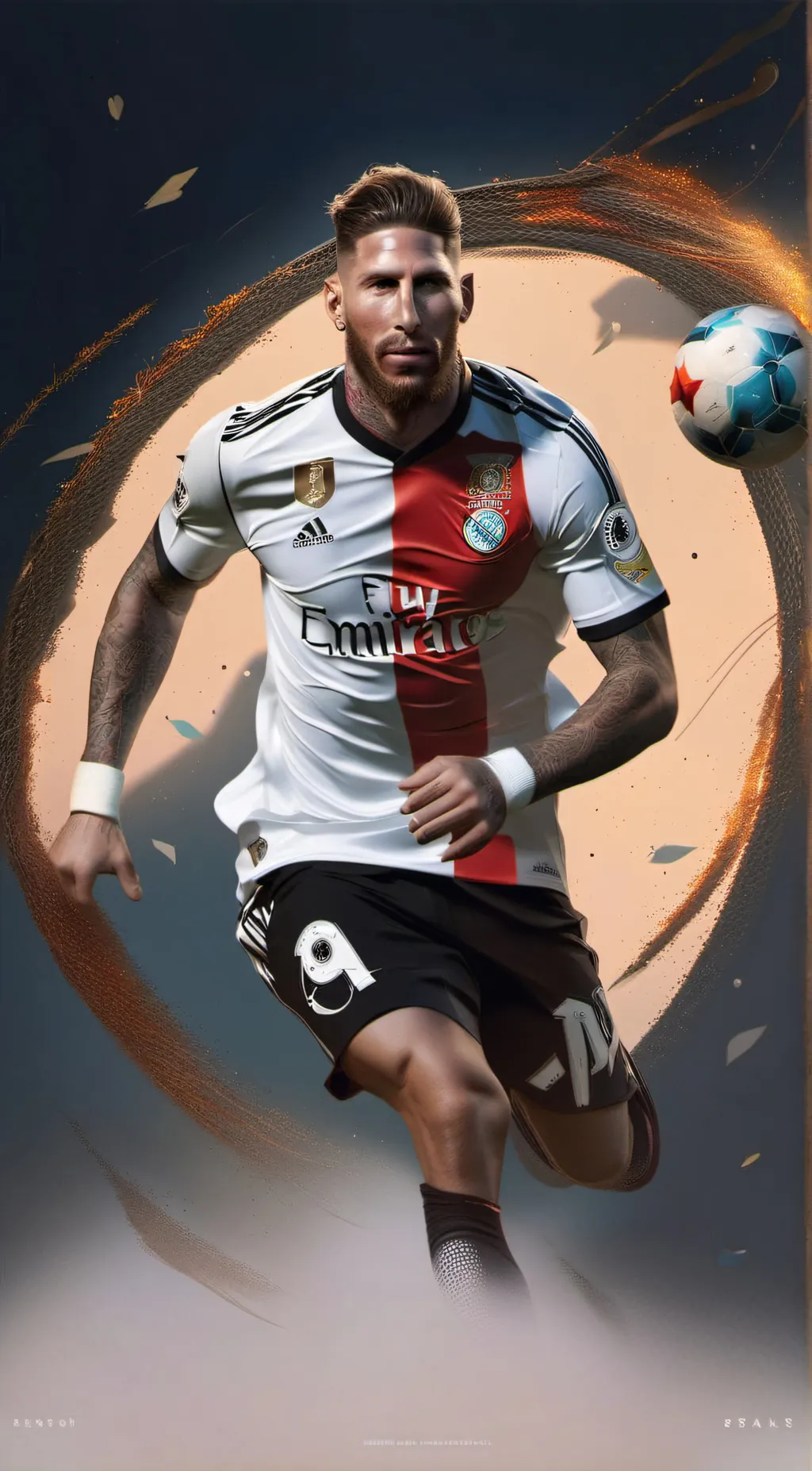 ai character: Sergio Ramos background