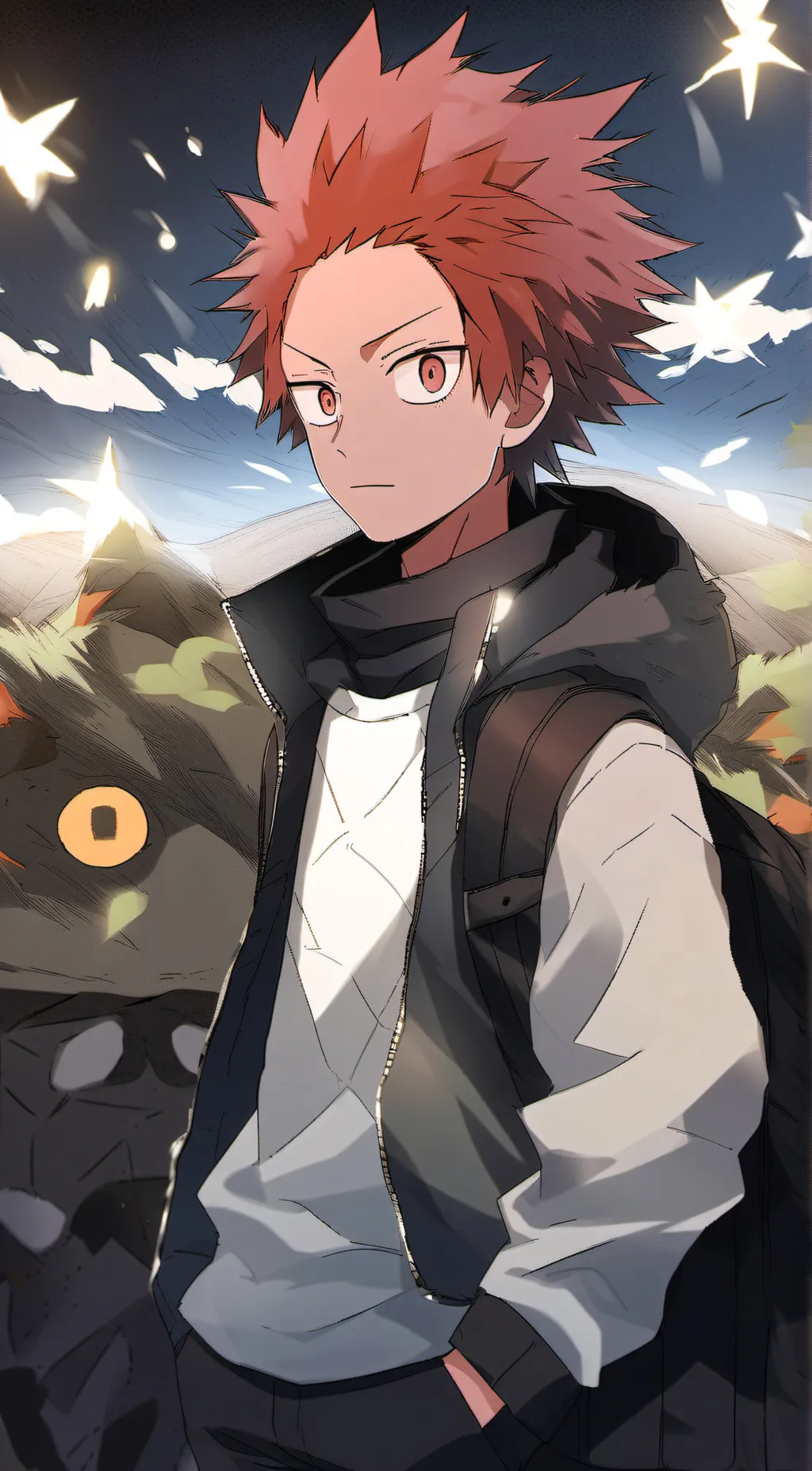 ai character: kirishima  background