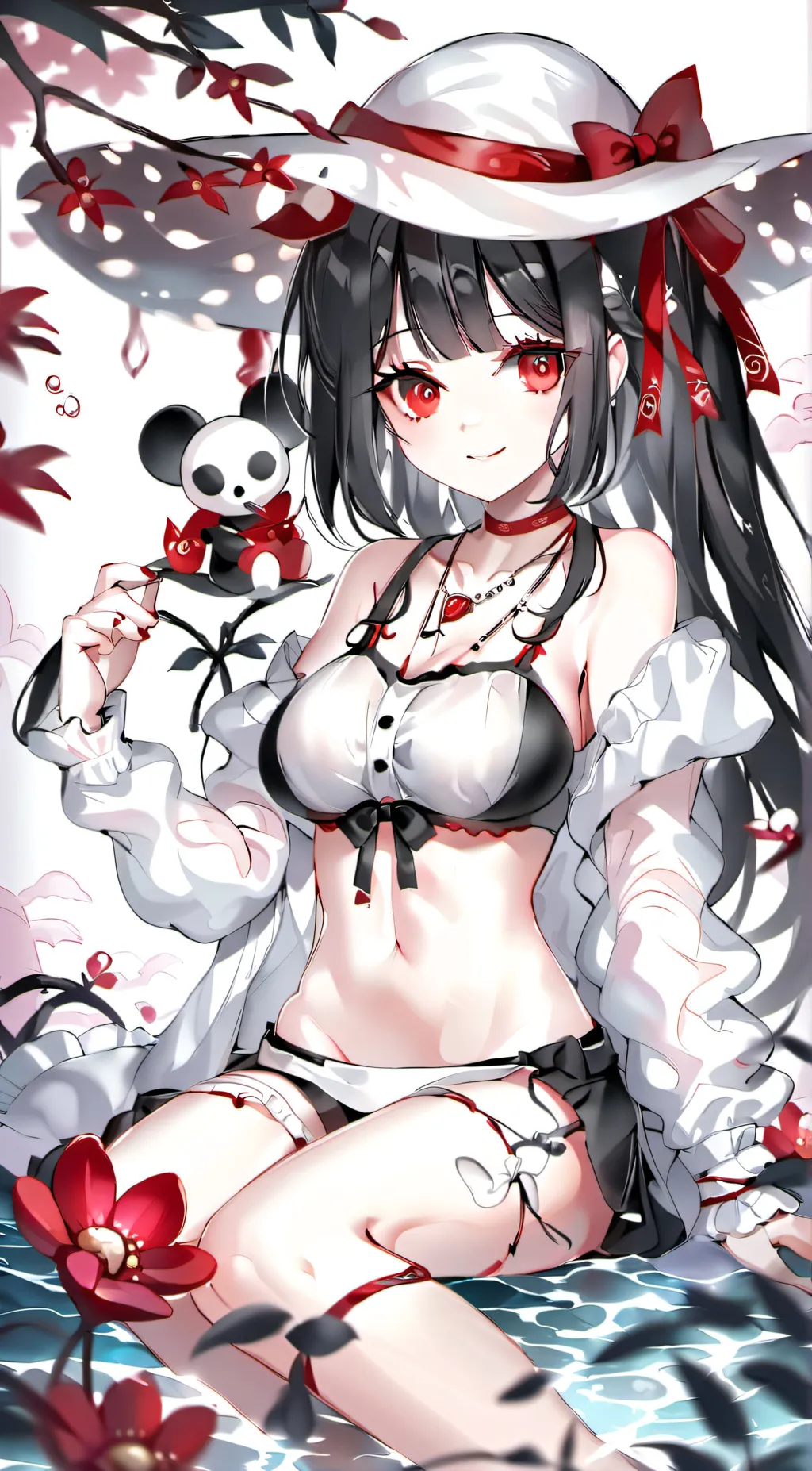 ai character: SAMS Beach AU background