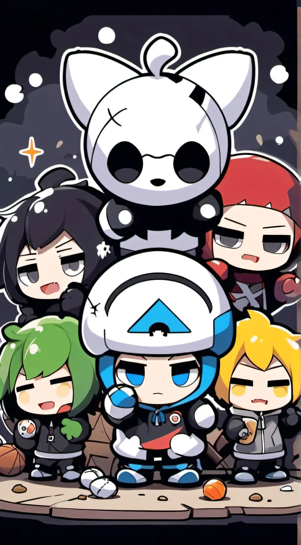 ai character: BFDI background
