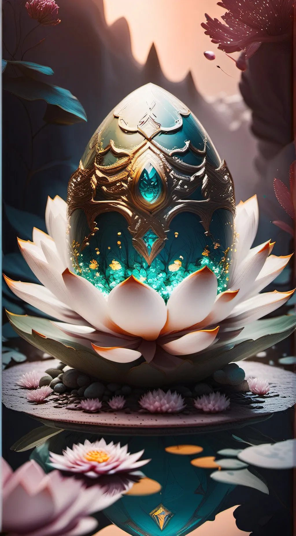ai character: Dragon Egg background