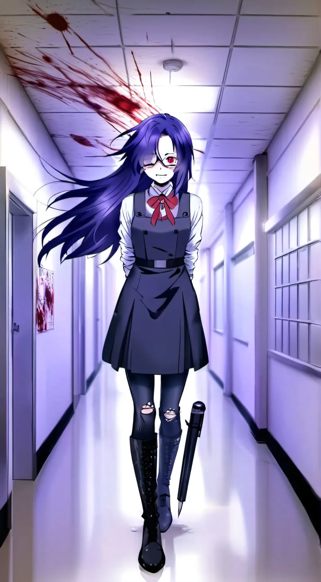ai character: miss circle⭕️  background