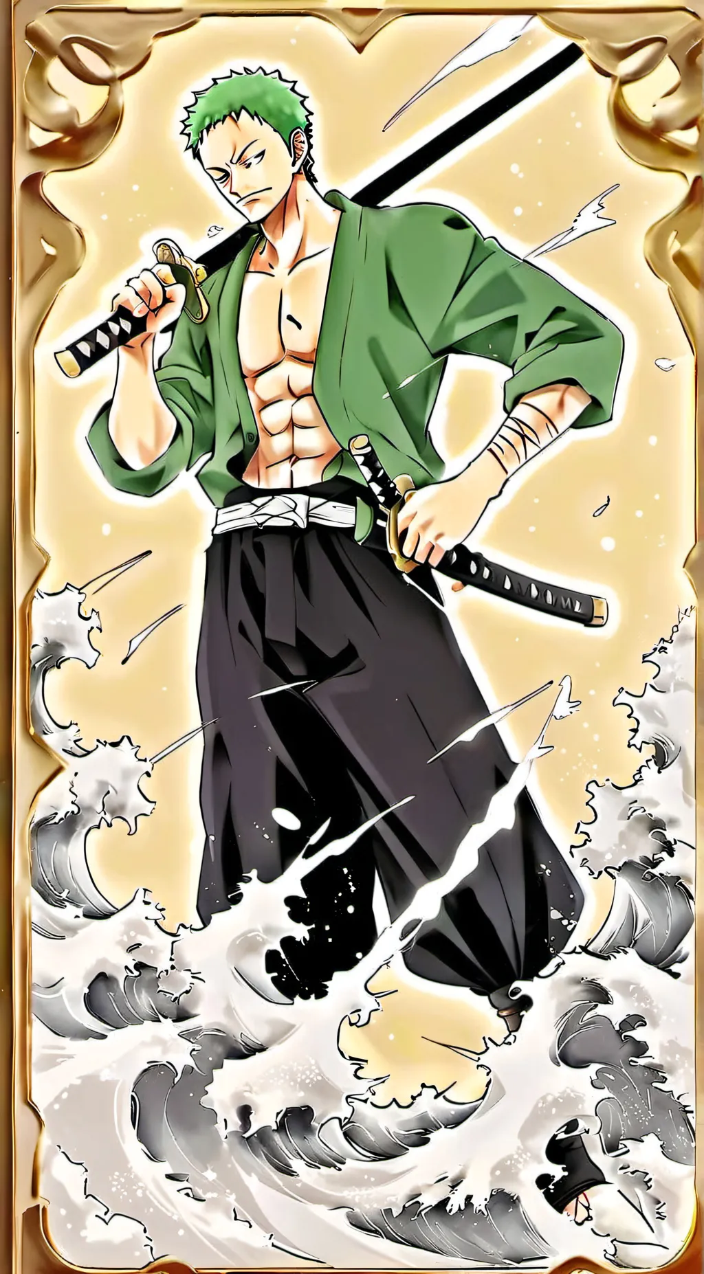 ai character: Zoro background