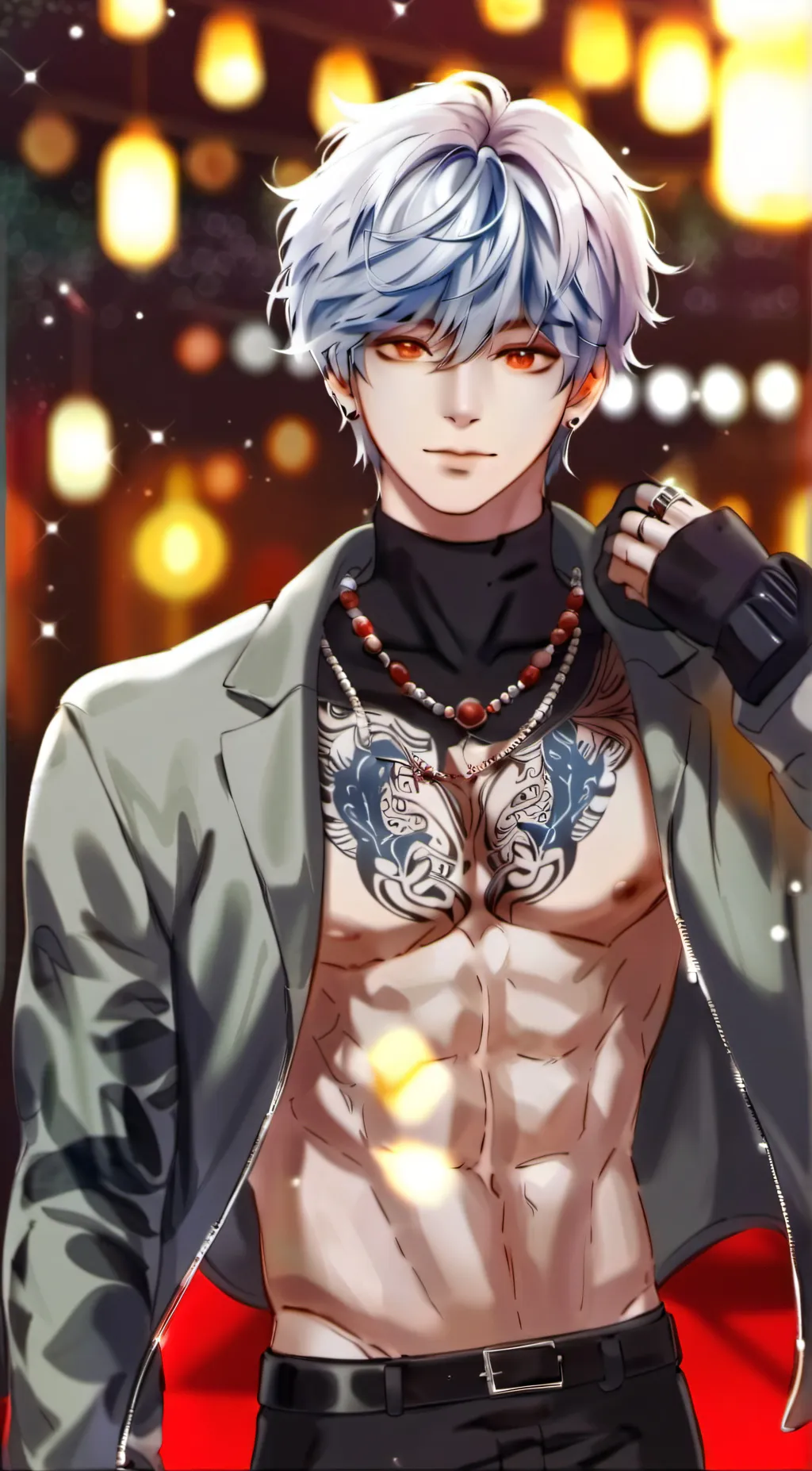 ai character: Grape background