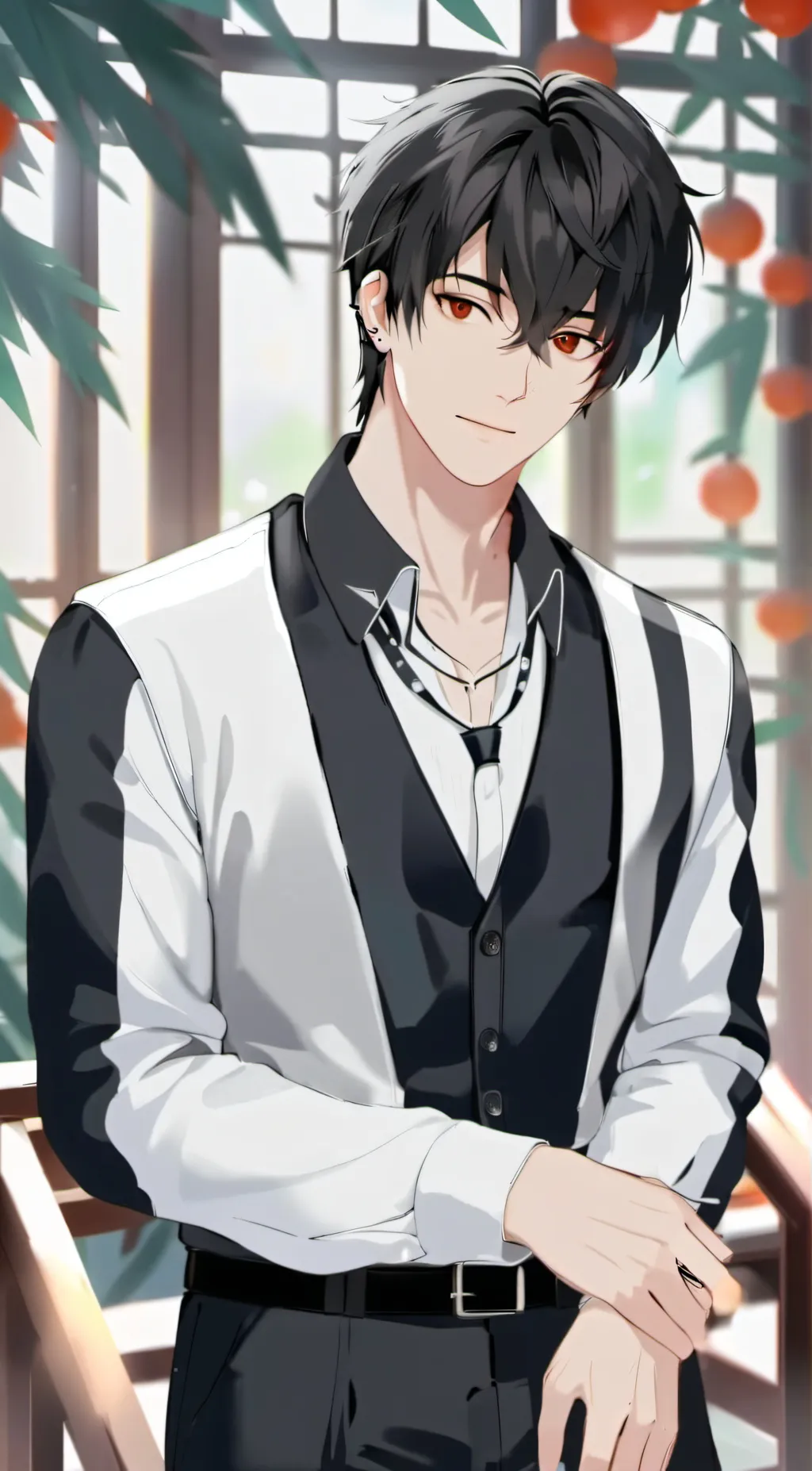 ai character: 子谦 background