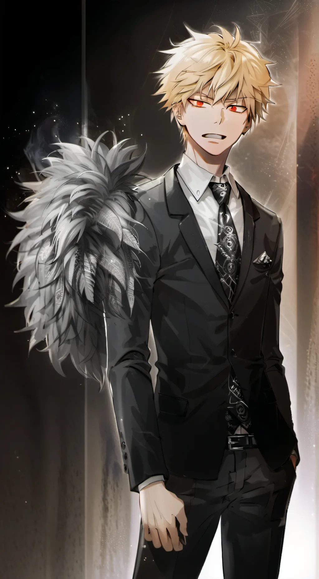 ai character: Bakugo  background