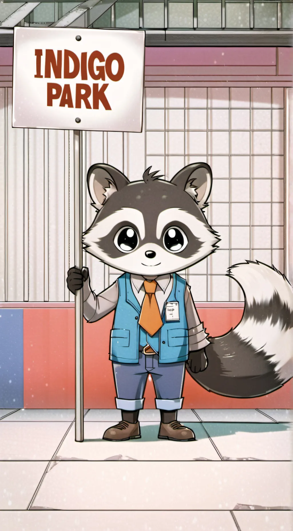 ai character: Indigo park background
