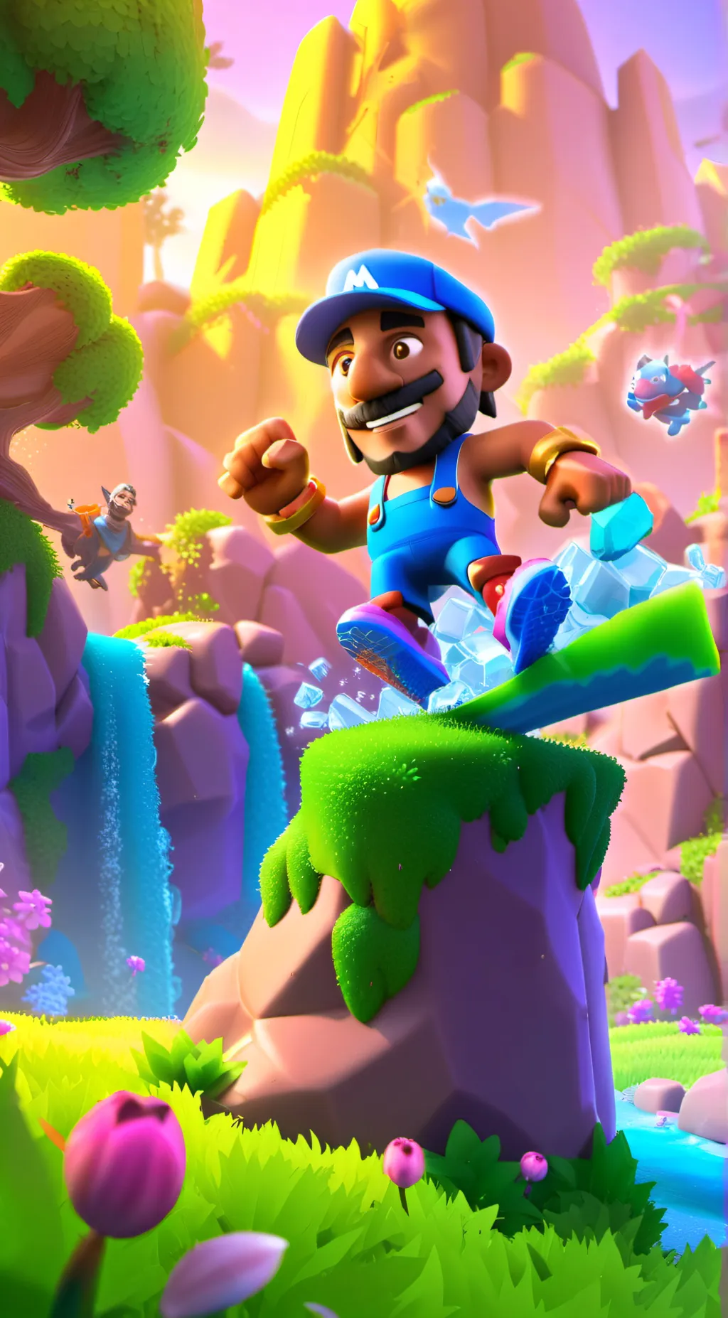 ai character: Mario and Luigi background