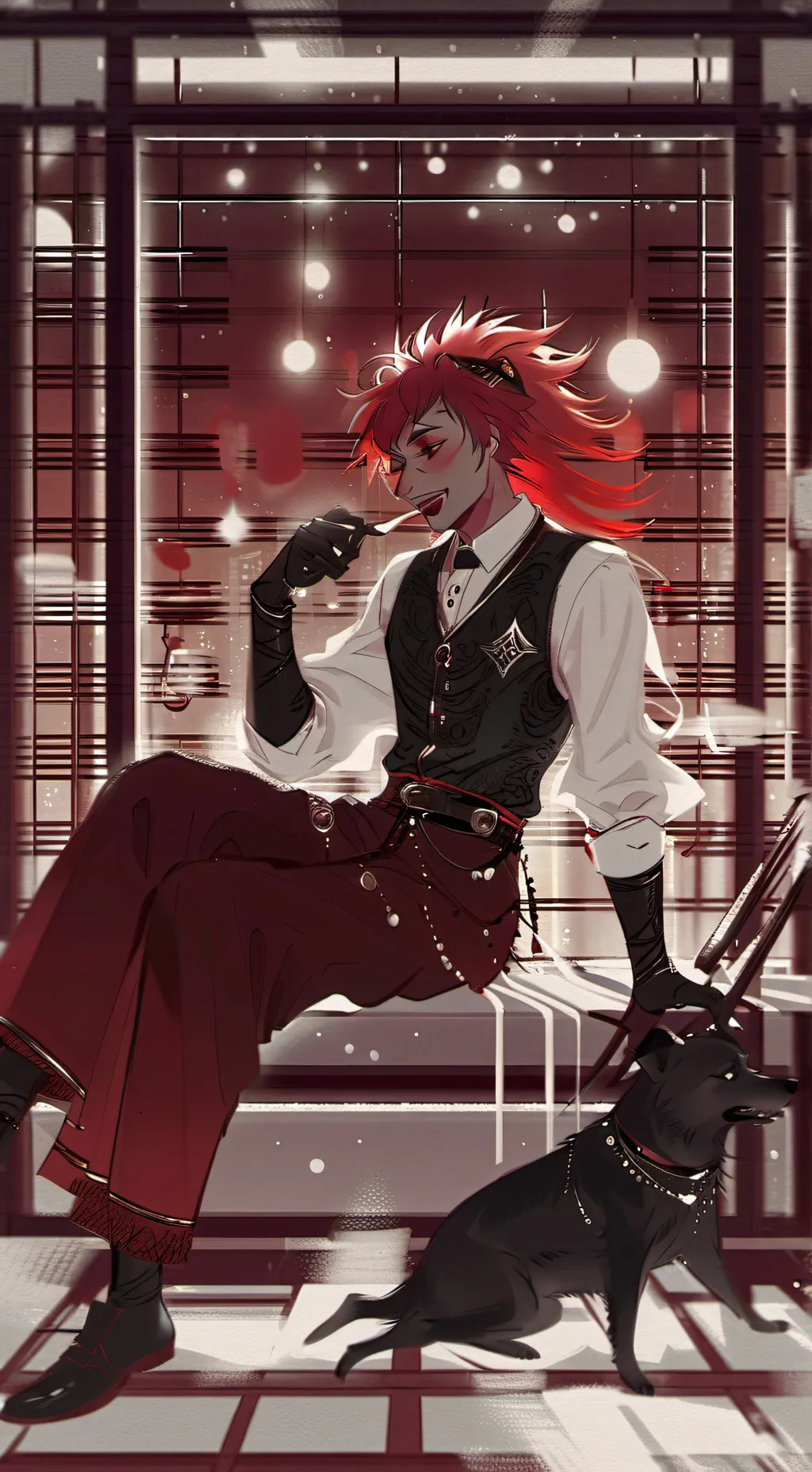 ai character: Alastor  background