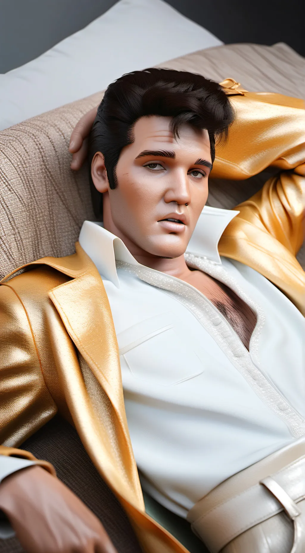 ai character: Elvis Presley background