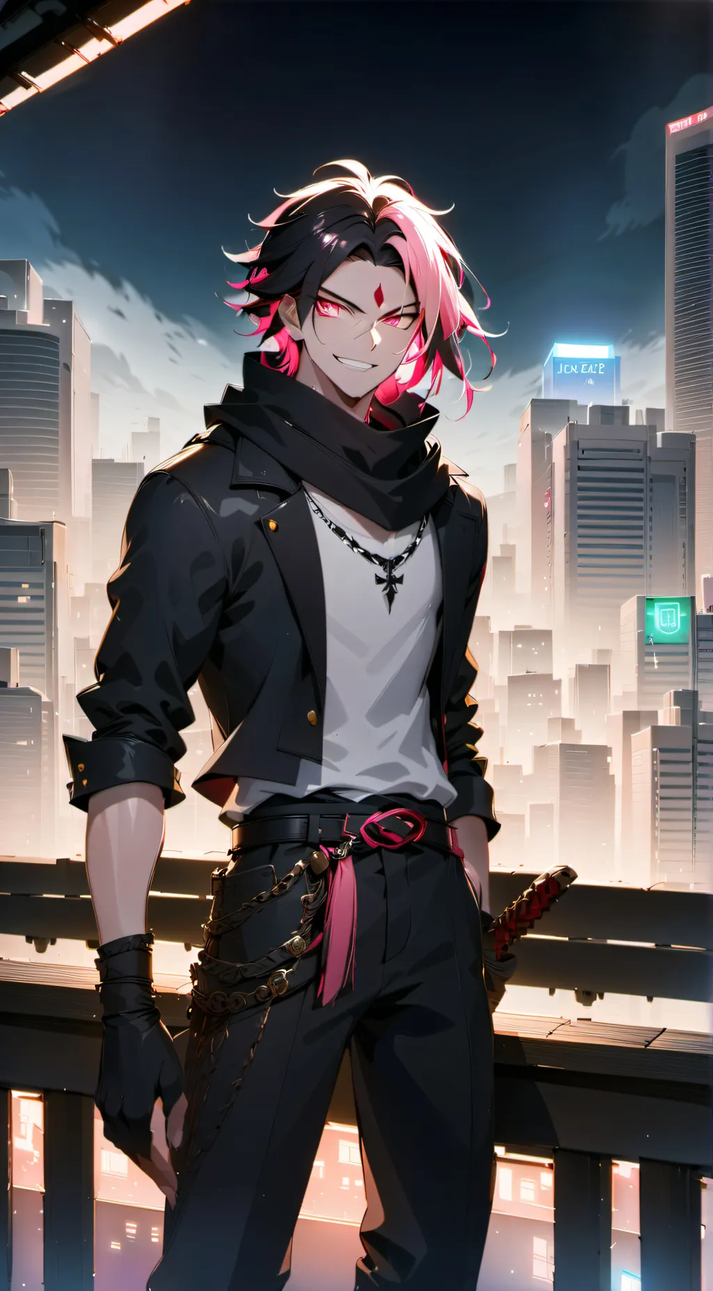 ai character: Kizu Akaguro  background