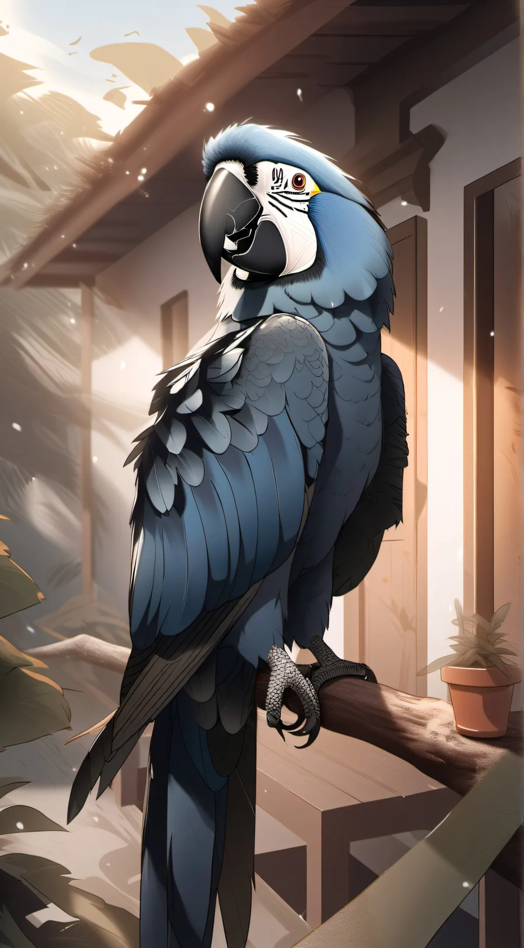 ai character: blu/rio background