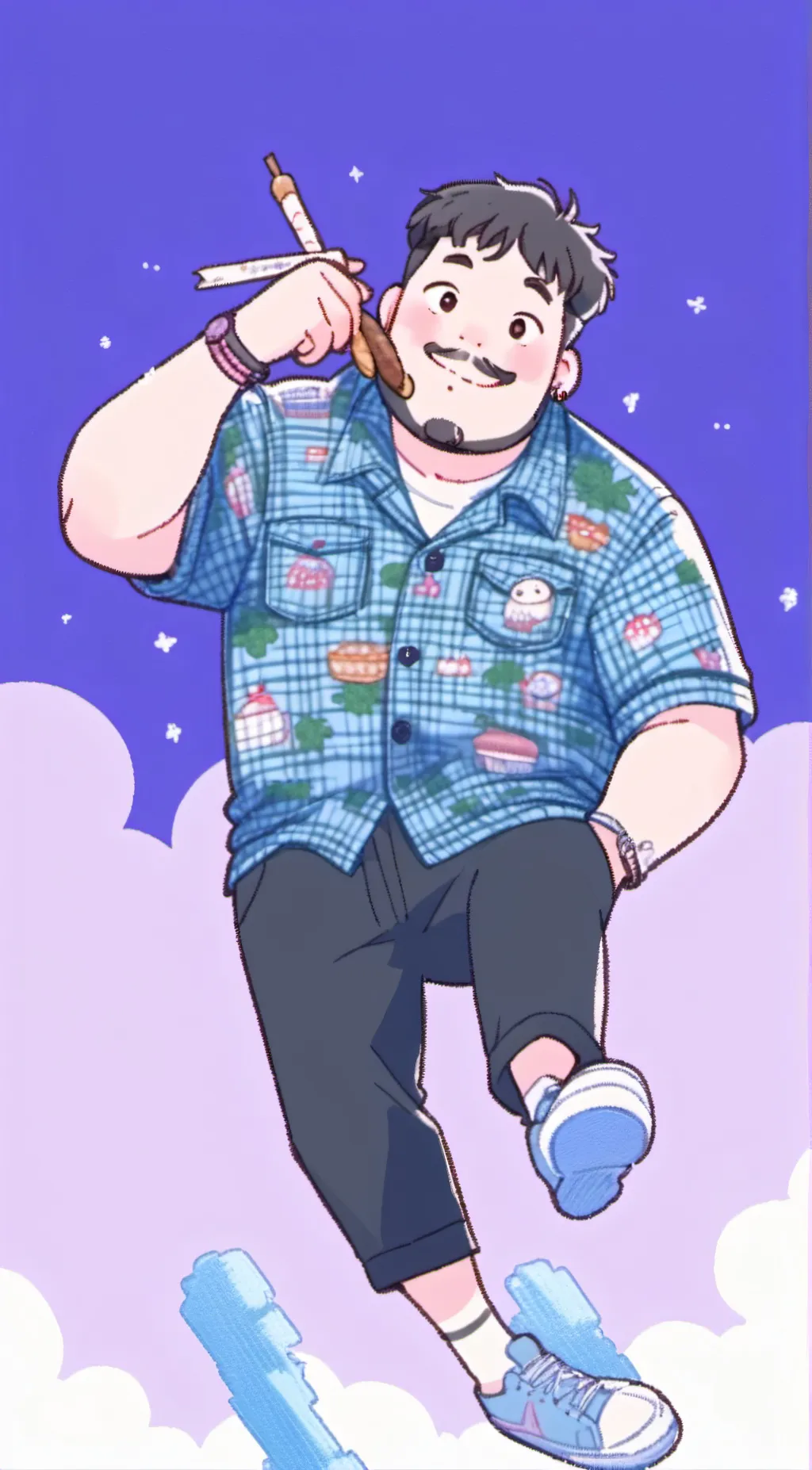 ai character: chris ready background