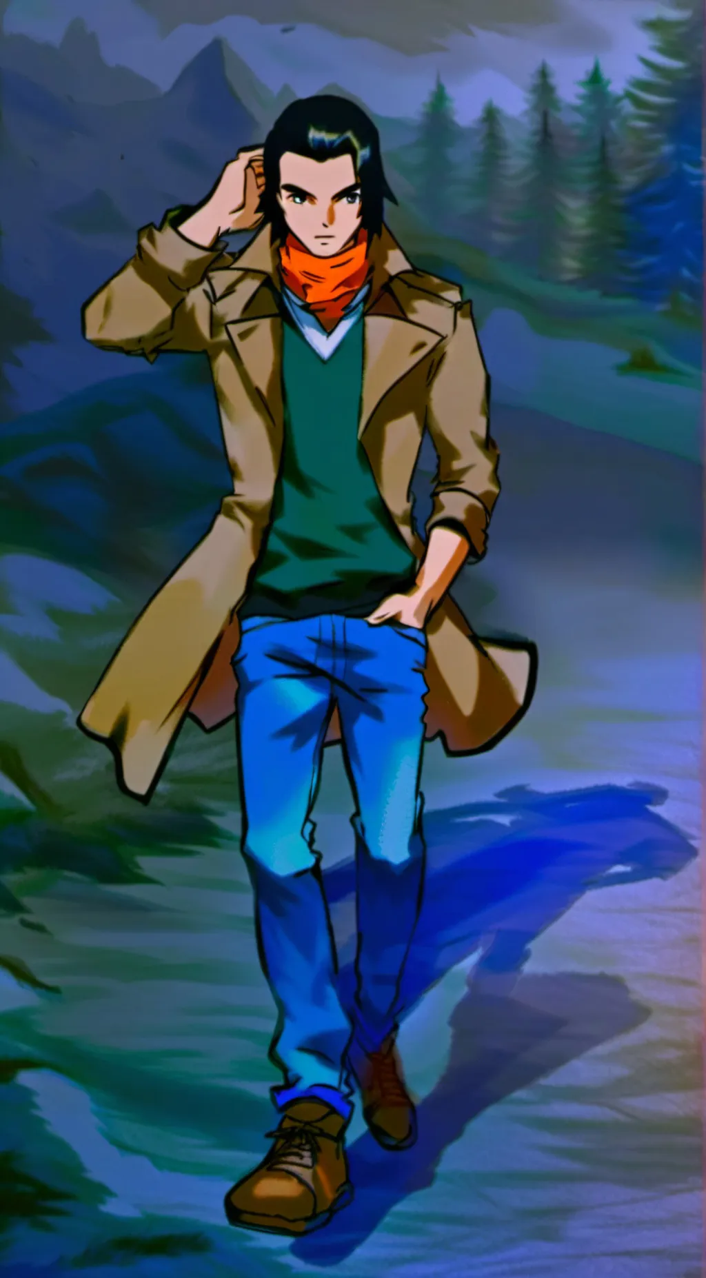 ai character: Android 17 background