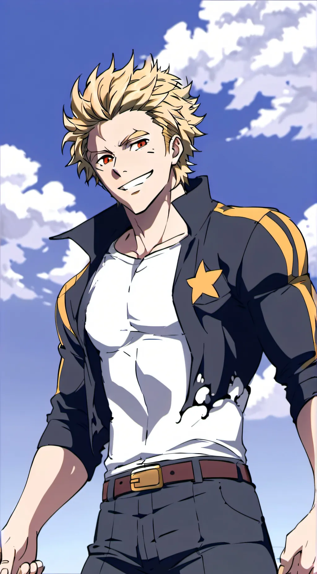 ai character: Toshinori yagi  background