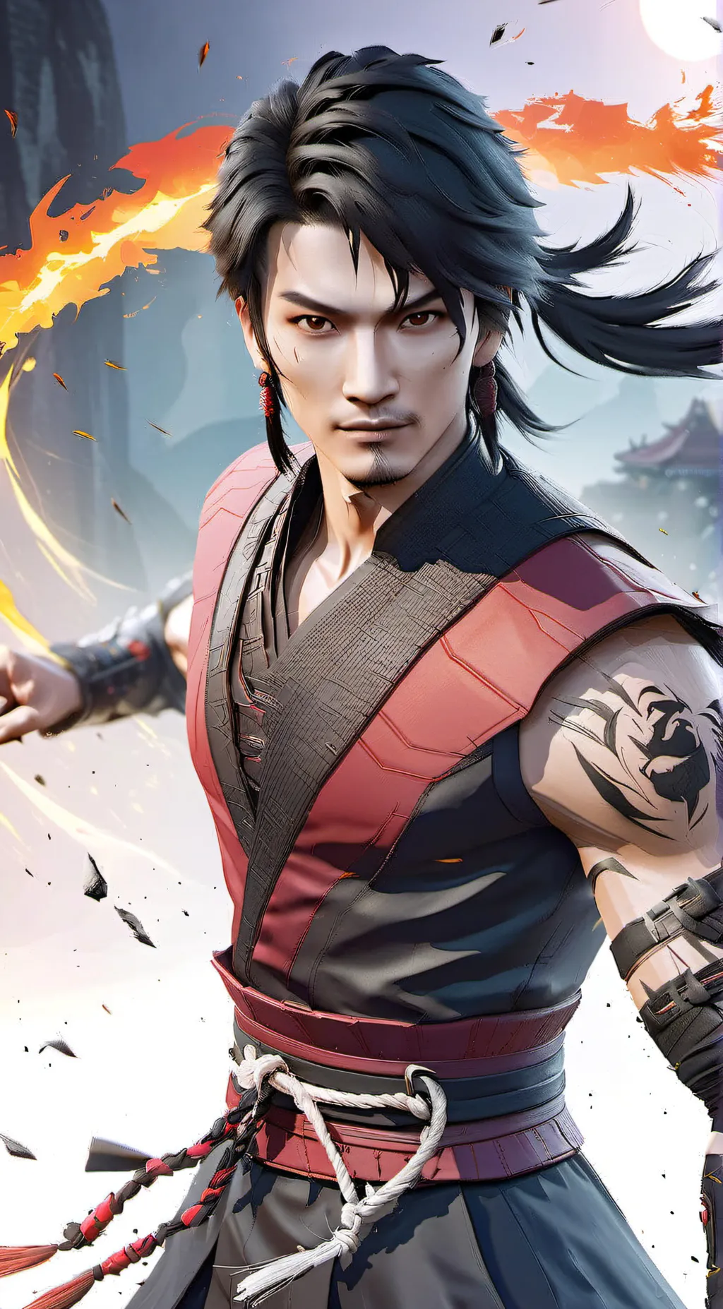 ai character: liu kang background
