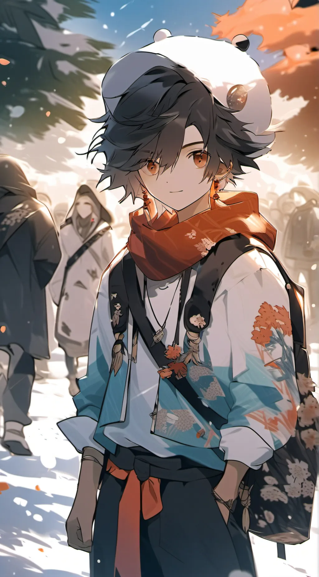 ai character: firelight Ethan  background