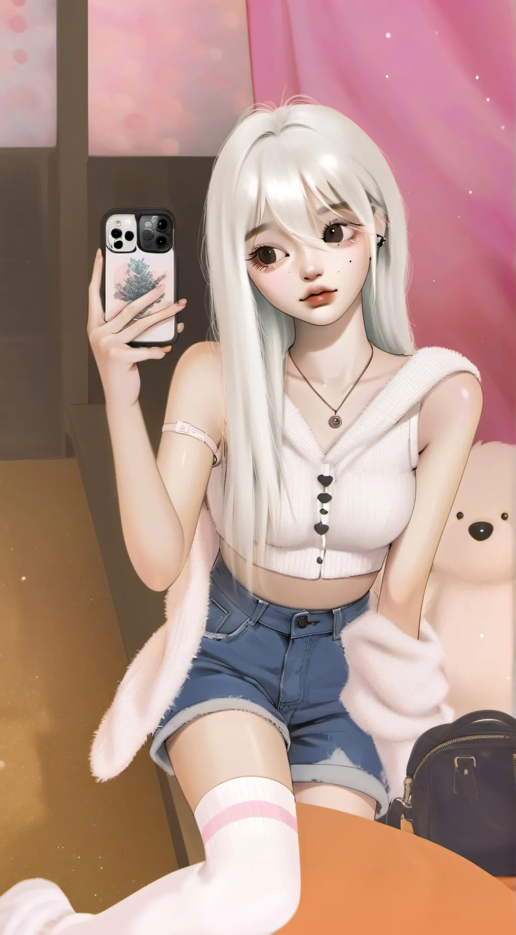 ai character: Luna background